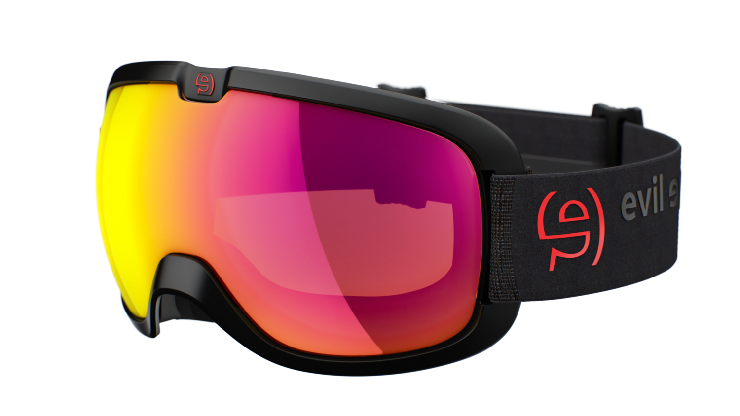 Google Peaksight e604 by Evil Eye, Farbe Fassung / Farbe Gläser: 9100 / LST active red Mirror light