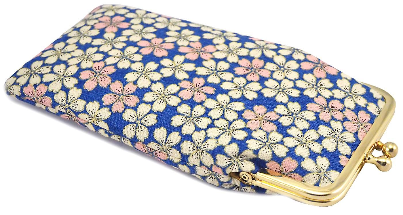 Brillenetui Sakura kornblumenblau by Fräulein Rosarot