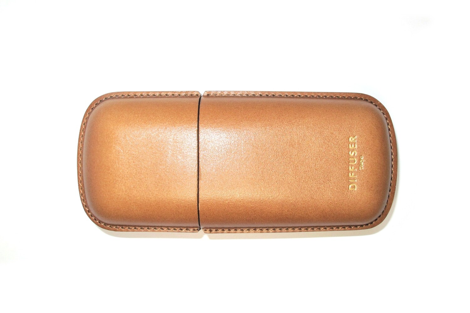 Hardcase Brillenetui aus Leder by Diffuser Tokyo