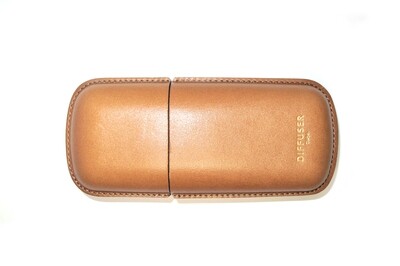 Hardcase Brillenetui aus Leder by Diffuser Tokyo