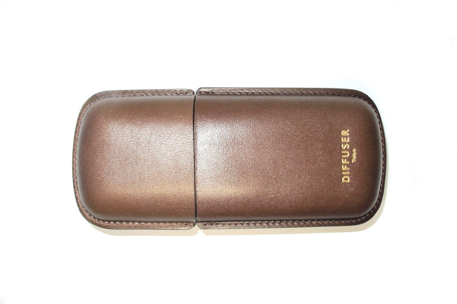 Hardcase Brillenetui aus Leder by Diffuser Tokyo