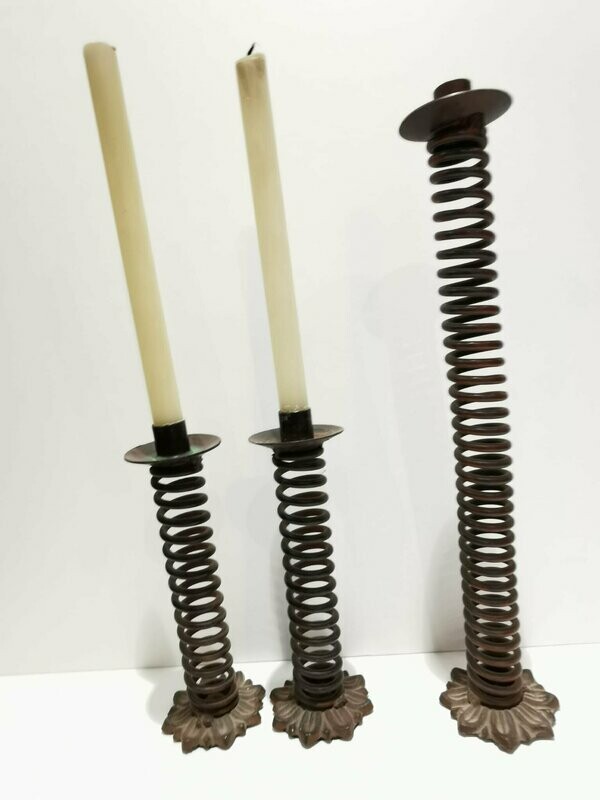 CONJUNTO CANDELABROS FORJA