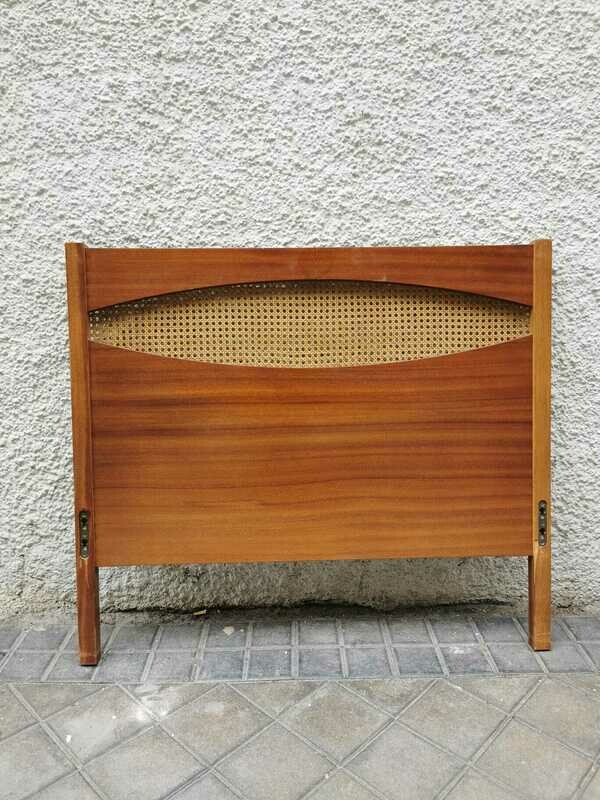 CABECERO MADERA Y REJILLA