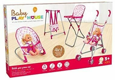 4 in 1 online doll high chair set