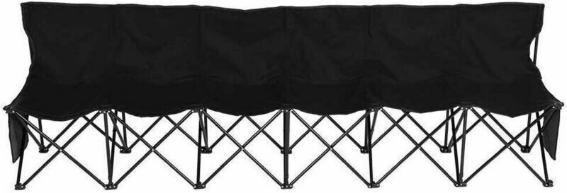 Suprills 6 Seater Sub Bench Football - Portable Folding Bench, Folding Seat for Sports, Picnic, Camping - Team Bench with Convenient Carry Bag