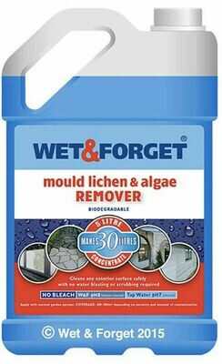 5L WET AND FORGET MOULD, ALGAE AND LICHEN REMOVAL &amp; MAKES 30L