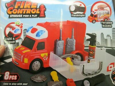 Police/Fire Toys for Kids Police van/Fire van with accessories Lights Sound new