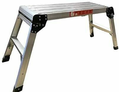 Super odd Job Aluminum Hop Up Standing Bench Folding Stool Platform