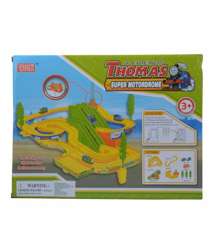 Thomas &amp; Friends Super Motordrome Train Track Toy(With plane) in Multi color