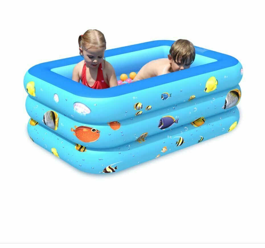 1 3 Meter Square Large Kids Swimming Paddling Pool