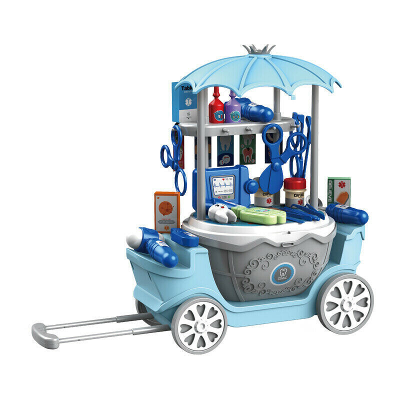 4in1 Multifunction Home Play set Trolley Role Play Kids