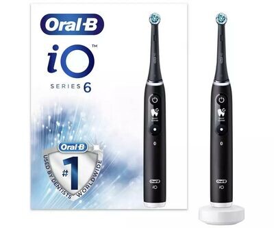 Oral B iO6 Electric Toothbrush with Revolutionary iO Technology Black Lava
