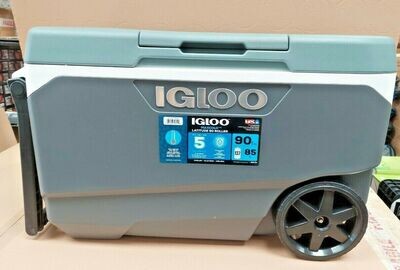 Igloo Flip and Tow 90 Quart 85 Litre Rolling Cool Box Ice Cooler 5 Days NEW