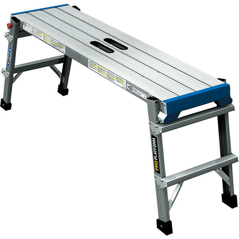 Werner Aluminium Pro Work Platform Hop Up step up Folding Bench new