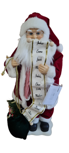28&quot; Standing Santa Claus Christmas Decoration Traditional Santa Singing Light