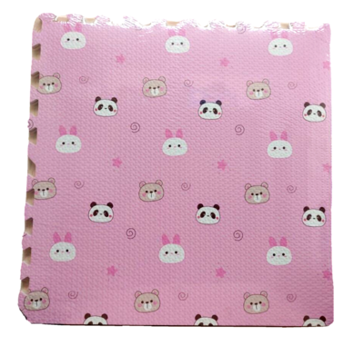 Portable Foam Baby Nurseries Play Mat Pink Children Play Room