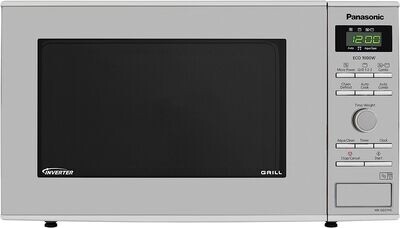 Panasonic Oven 23 Litre 1000W Grill Microwave in Silver, Stainless Steel NN-GD37HSBPQ