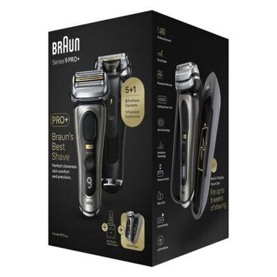 Braun Series 9 Pro+ Shaver with Cleaning, Charging Station Power Case 9575cc