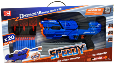 Kids Hot Fire Shooting Blaster Soft 20 Darts Fire Toy Gun with Electronic Target