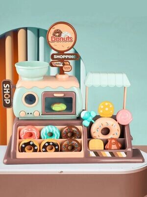 Simulation Candy Toys Donuts House Light Music Children Donuts Toys