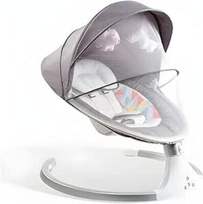 Baby Bouncer Hub Swing with Bluetooth & 3-Stage Timer, Music and Remote Control