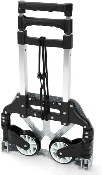 Folding Hand Truck Barrow Cart Lightweight Portable Multi-function 2 Wheels 75Kg