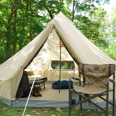 Timber Ridge Yurt Premier Shelter Extra Wide Door Teepee Design 6 Person Tent.