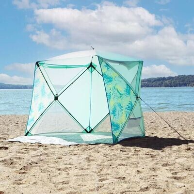 Old Bahama Bay Pop up Shelter Tent 5.1 x 5.1ft with Windows Beach