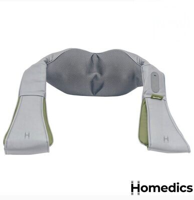 Homedics Shiatsu Neck Massager with Heat Portable & Rechargeable,NMS-50HGYCC