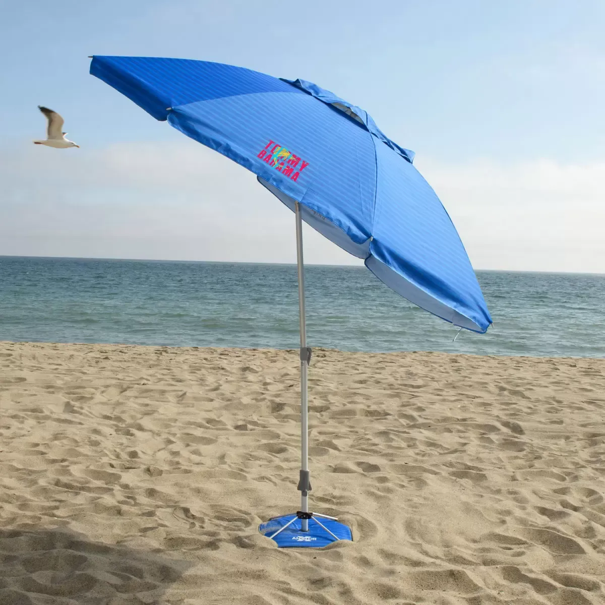 Tommy Bahama 8ft (243 cm) Beach Umbrella Parasol with AnchorX