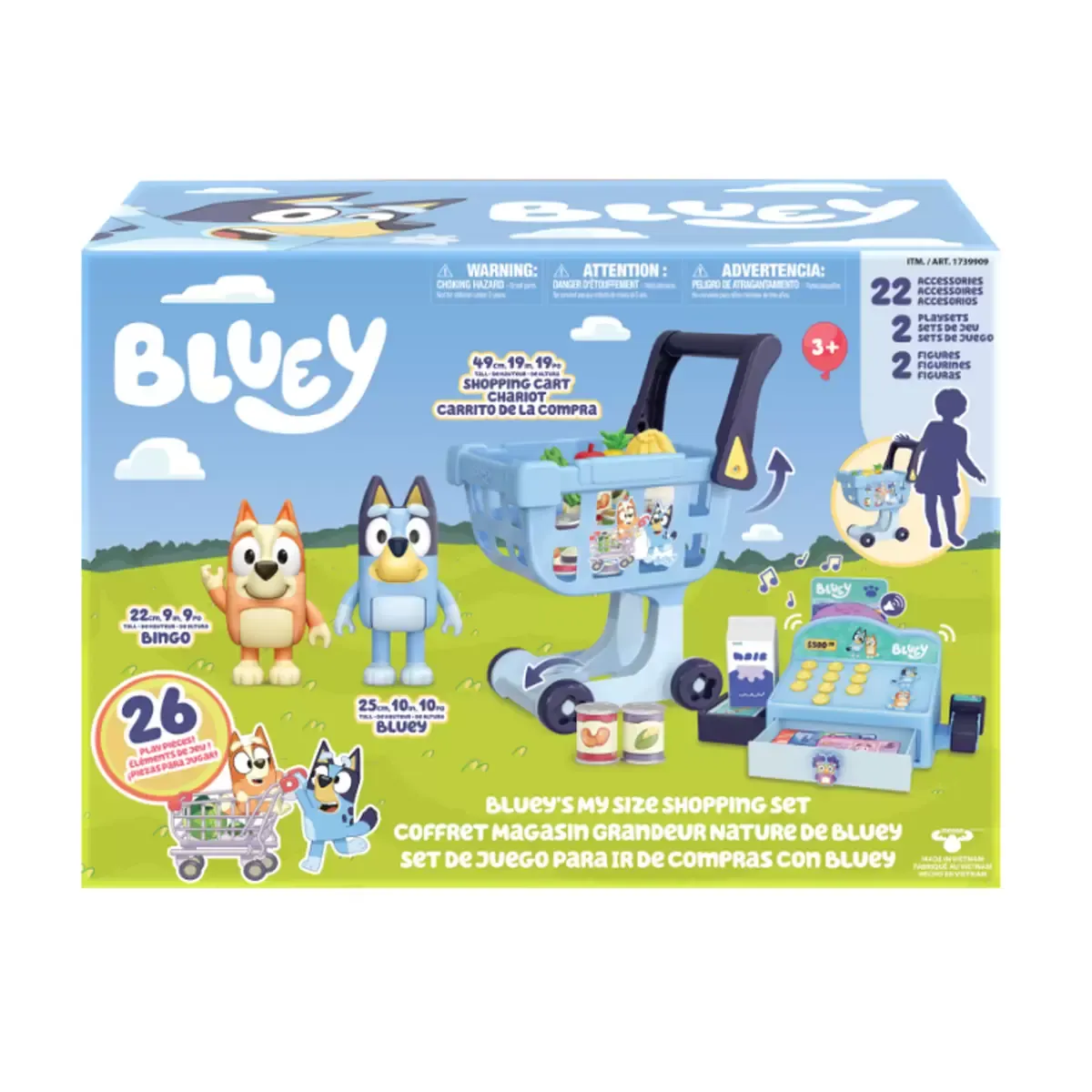Bluey&#39;s My Size Shopping Exclusive  26 pieces Set  (3+ Years)