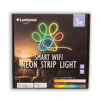 Luminus Smart Wi-Fi Neon Strip Light 5m with Smart control