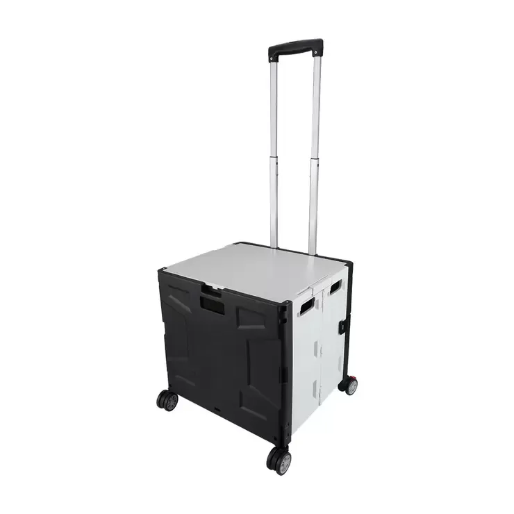 ​Olympia Park-N-Roll Folding Shopping Cart - 75kg Capacity with tyres lock