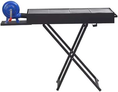 Suprills Portable Folding Charcoal BBQ Grill with Manual Air Blower - Durable