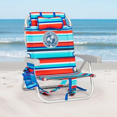 Tommy Bahama Beach Chair Model 2025 Red/Blue Stripes