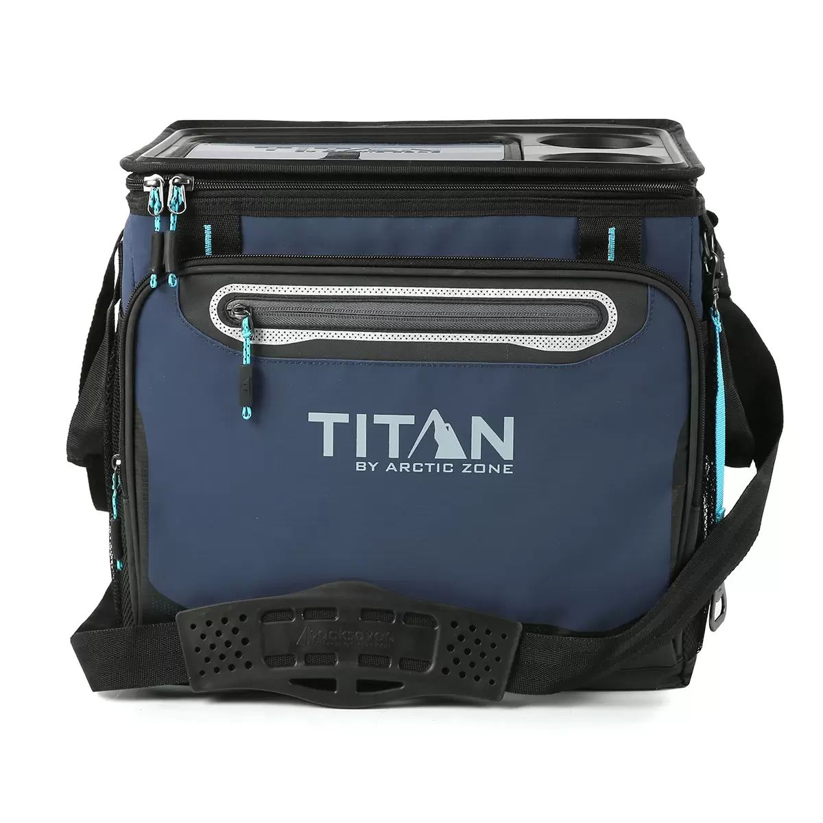 Titan Arctic Zone 40 Can Collapsible Cooler Ice Bag Food Drinks in Navy
