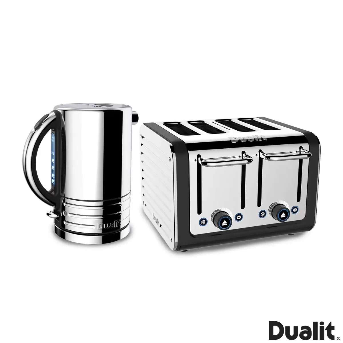 Dualit Architect Kettle &amp; 4 Slot Toaster, Matt Black