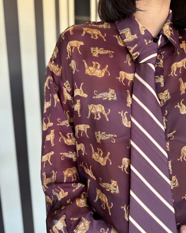 Tensione IN Camicia Fantasia Tigre