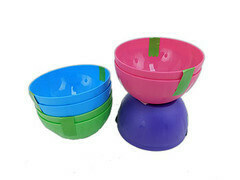 Plastic Round Fancy 2pk Small Dipping Bowl (45)