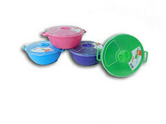 Plastic Micro Cookware W/Lid 1.25L - Bright Mix