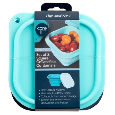 Core 2pc Square Collapsible Containers
