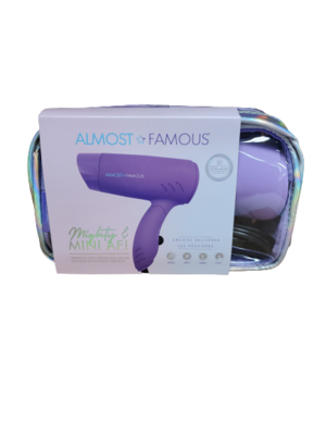 Almost Famous Mini Travel Dryer With Travel Bag Orchid