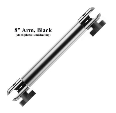 8" Black Arm with adjustable Ball Holders