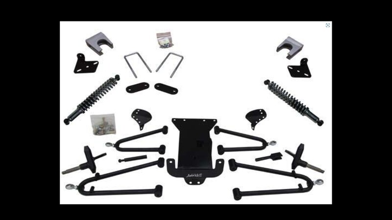 Jake&#39;s Long Arm Travel Lift Kit for E-Z-GO TXT Electric (Years 2001.5-2013.5)