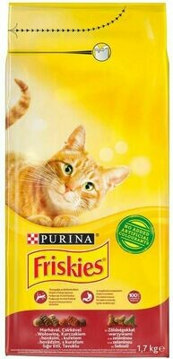 Purina Friskies With Meat &amp; Chicken &amp; Vegetable Cat Dry Food 7.5 kg