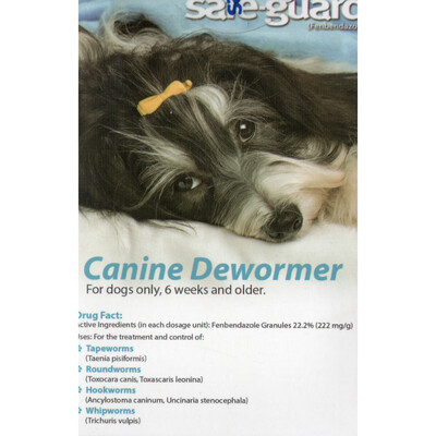 Canine Dewormer - Safe Guard for Dogs