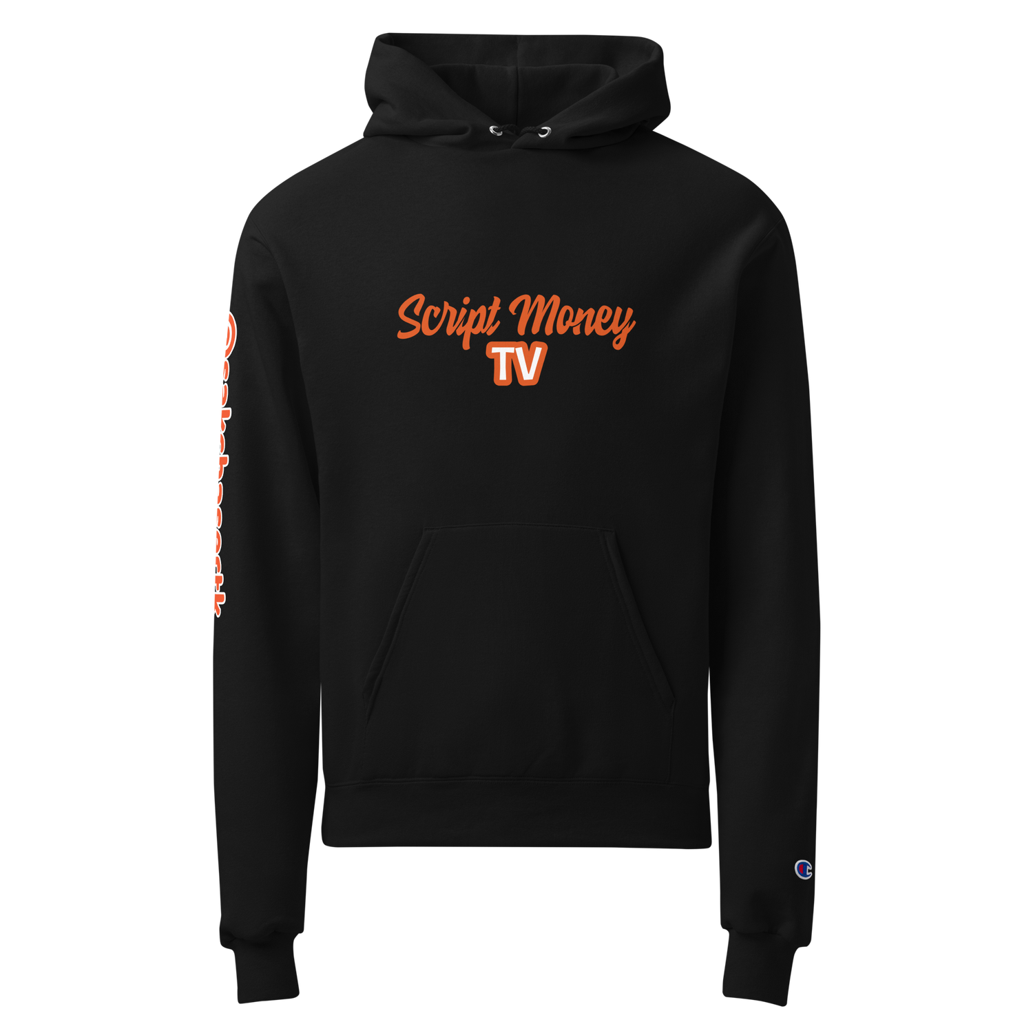 Script Money TV X Champion hoodie