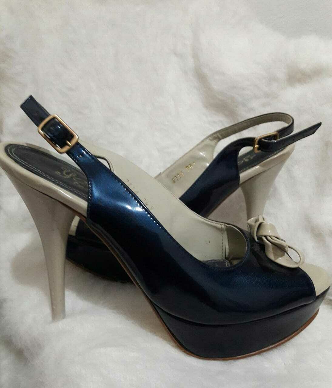 Zapatillas Azul- Beige