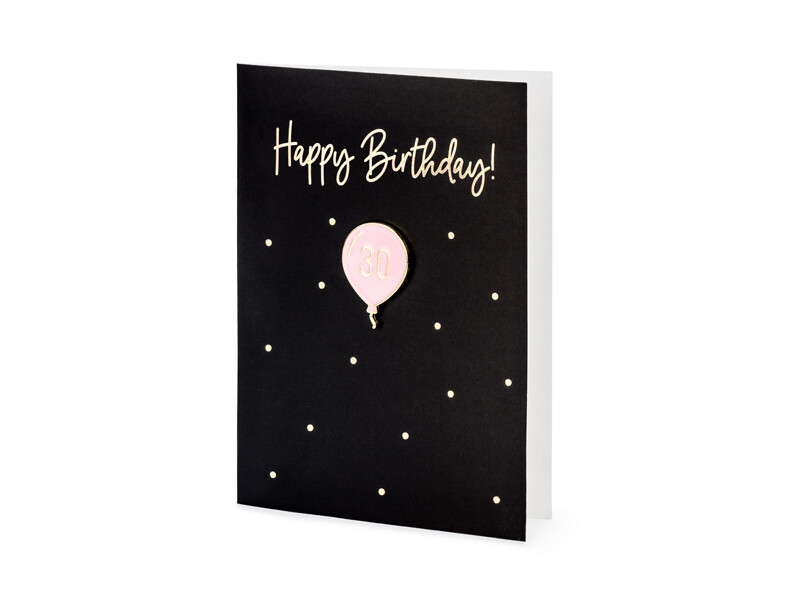Card with enamel pin 30