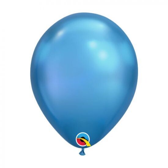 Individual Chrome Balloon, 30 cm Chrome Colour: Blue